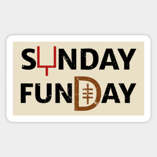 Sunday Funday American Football Gift Magnet